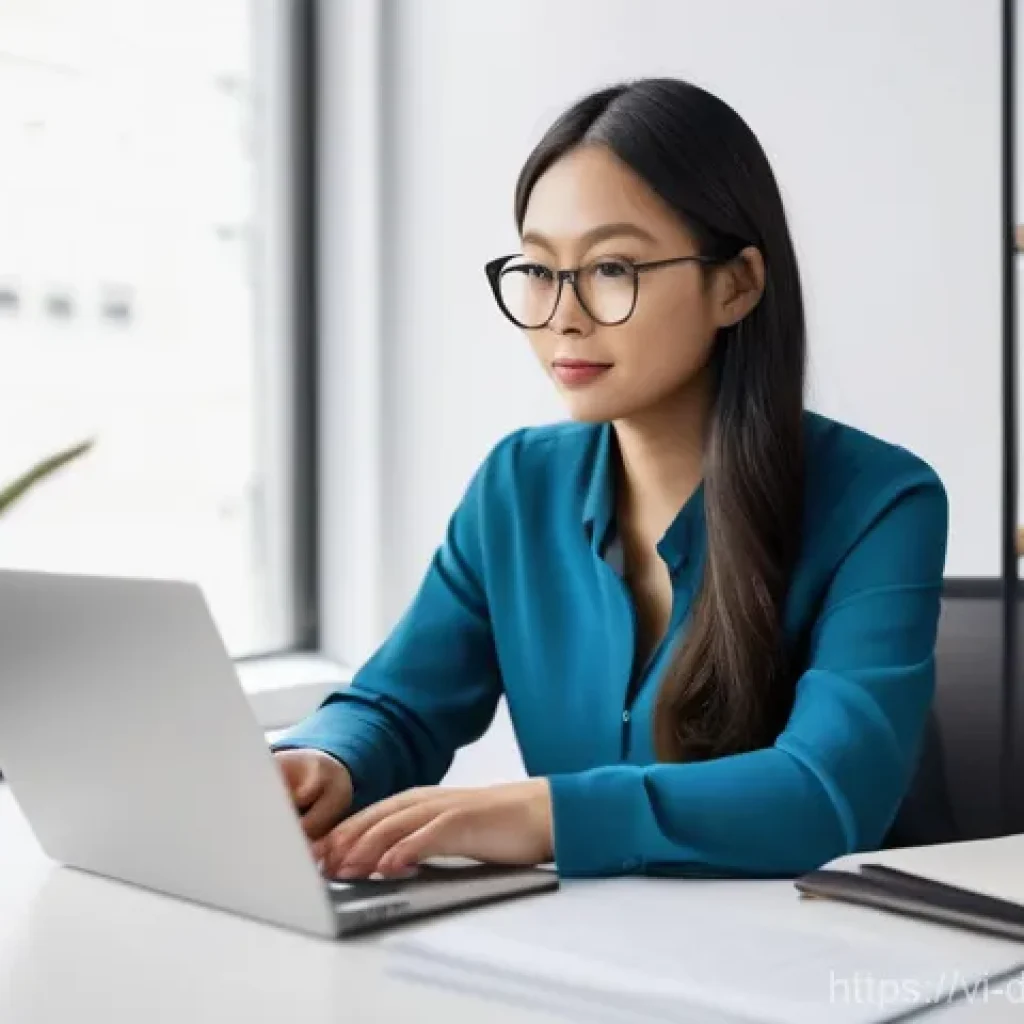 디지털 네트워킹의 효과적인 실행 방법 - **Prompt:** A vibrant, photorealistic image of a diverse young professional, specifically an Asian w...