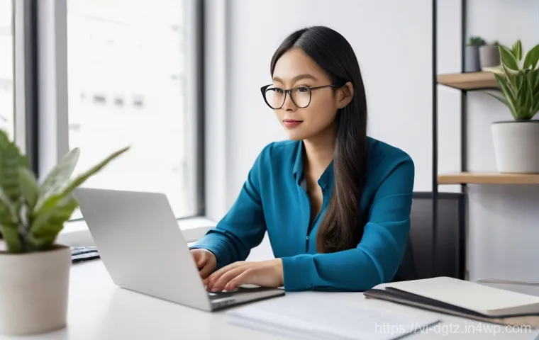 디지털 네트워킹의 효과적인 실행 방법 - **Prompt:** A vibrant, photorealistic image of a diverse young professional, specifically an Asian w...