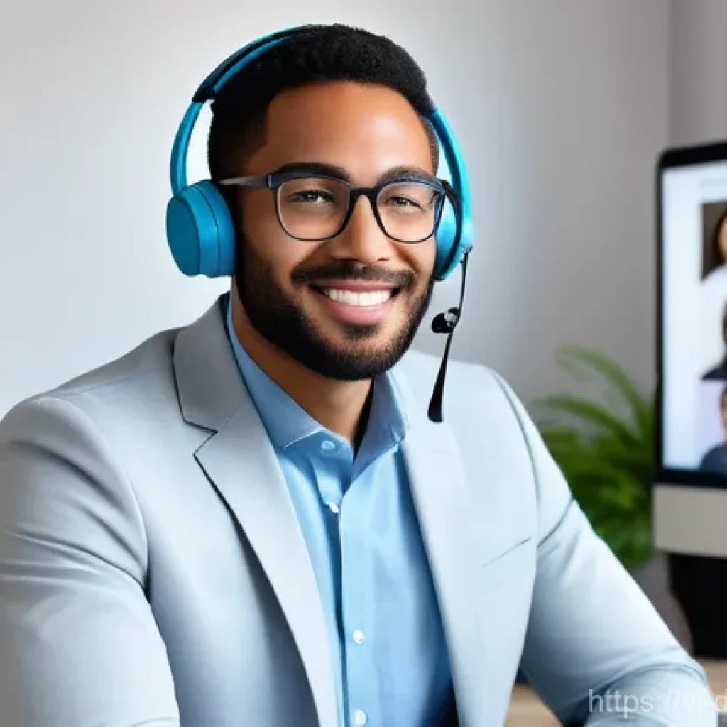 가상 이벤트 참여 시 네트워킹 팁 - **Prompt 1: The Meticulously Prepared Professional for an Online Event**
    "A confident young prof...