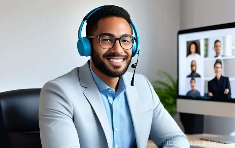 가상 이벤트 참여 시 네트워킹 팁 - **Prompt 1: The Meticulously Prepared Professional for an Online Event**
    "A confident young prof...