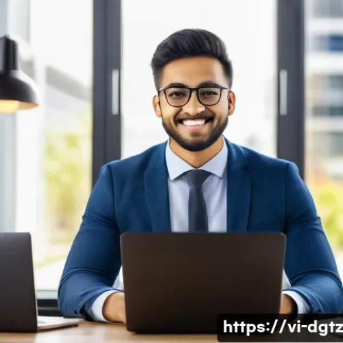 영향력 있는 사람들과의 네트워킹 전략 - **Prompt 1: "A confident and focused young professional, dressed in smart business casual attire, ac...