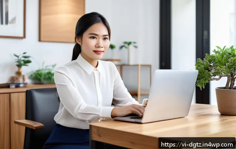 온라인 네트워킹의 기회를 극대화하는 방법 - A professional Vietnamese businesswoman in her early 30s, dressed in modern smart casual attire, sit...